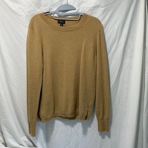 Cashmere slimfit crewneck sweater. Camel color - L